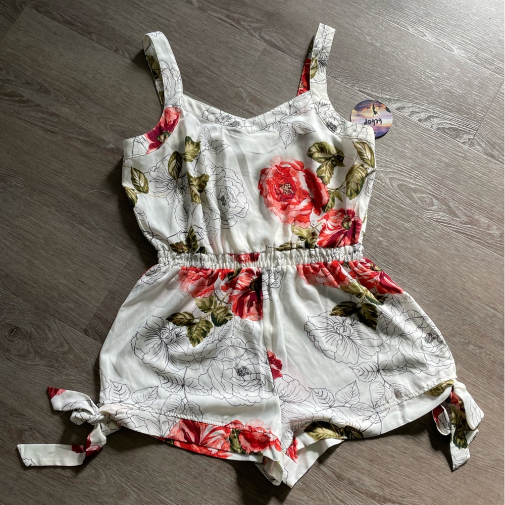 Cute summer floral romper
